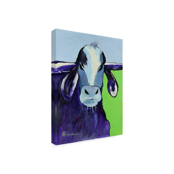 Pat Saunders-White 'Bull Drool Blue' Canvas Art,18x24